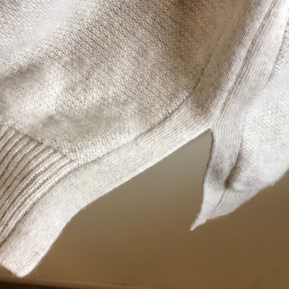 Kinross Shawl Neck Oatmeal Cashmere Sweater - Picture 5 of 8